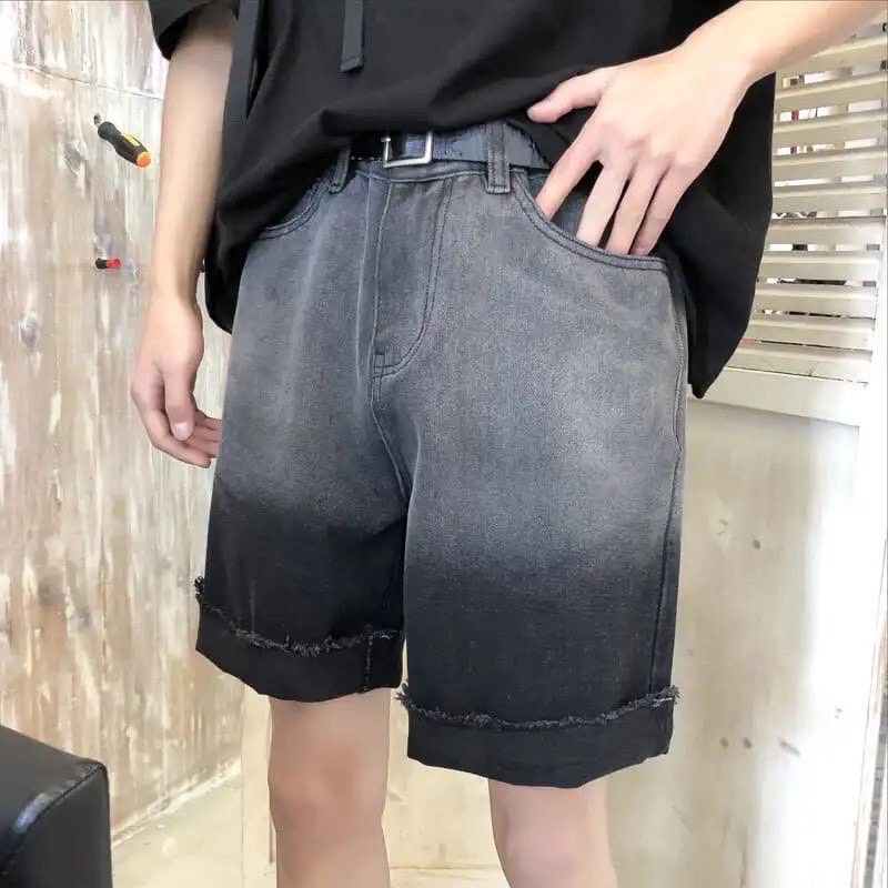 Quần short jean loang 2 màu - Hình thật kèm clip-Q13