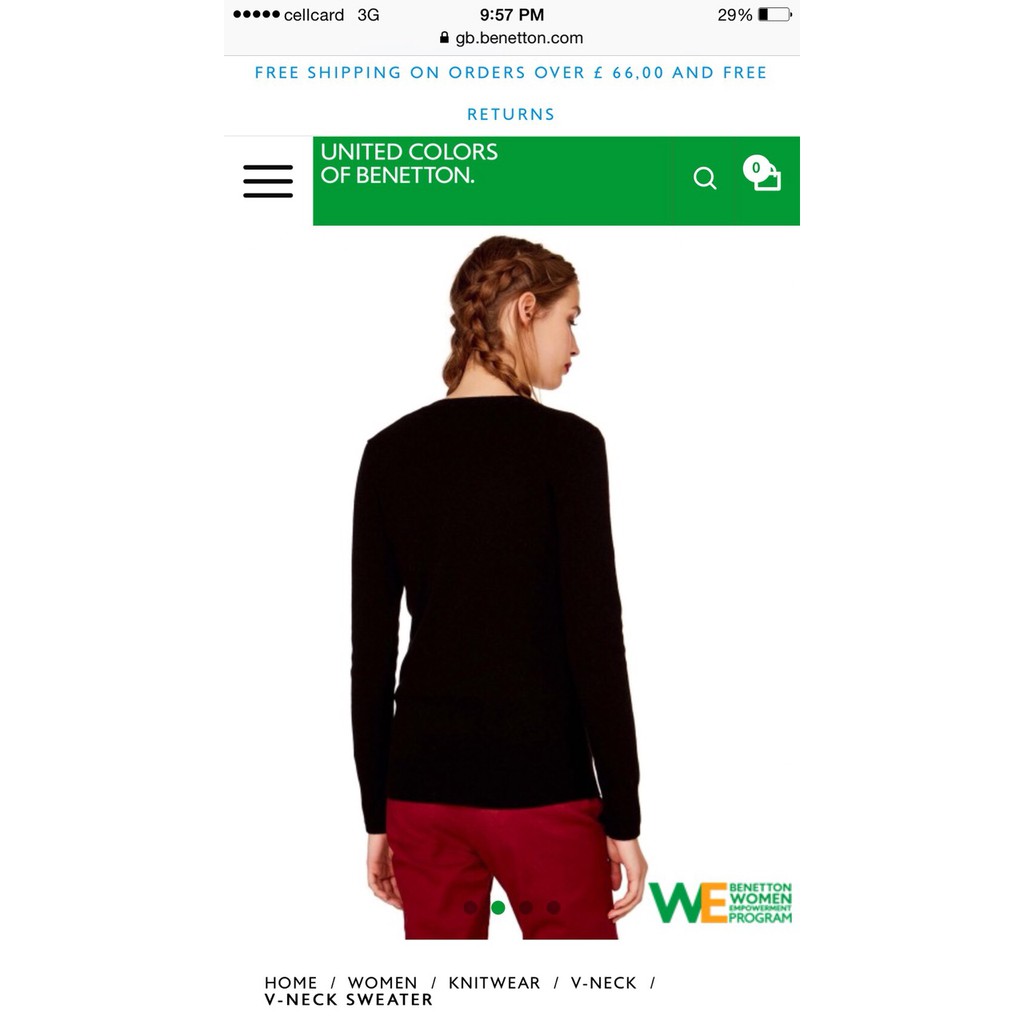 Áo len Benetton hàng cambodia xịn