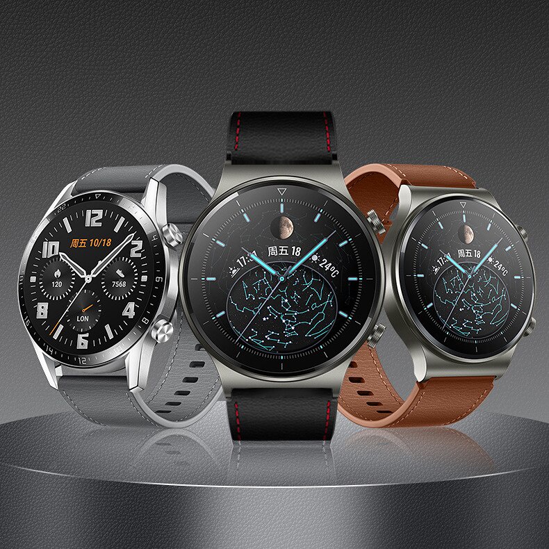 Dây đeo 22mm bằng da thật cho đồng hồ thông minh Amazfit Gtr 47mm 2 2e Huawei Watch Gt Gs Pro Honor