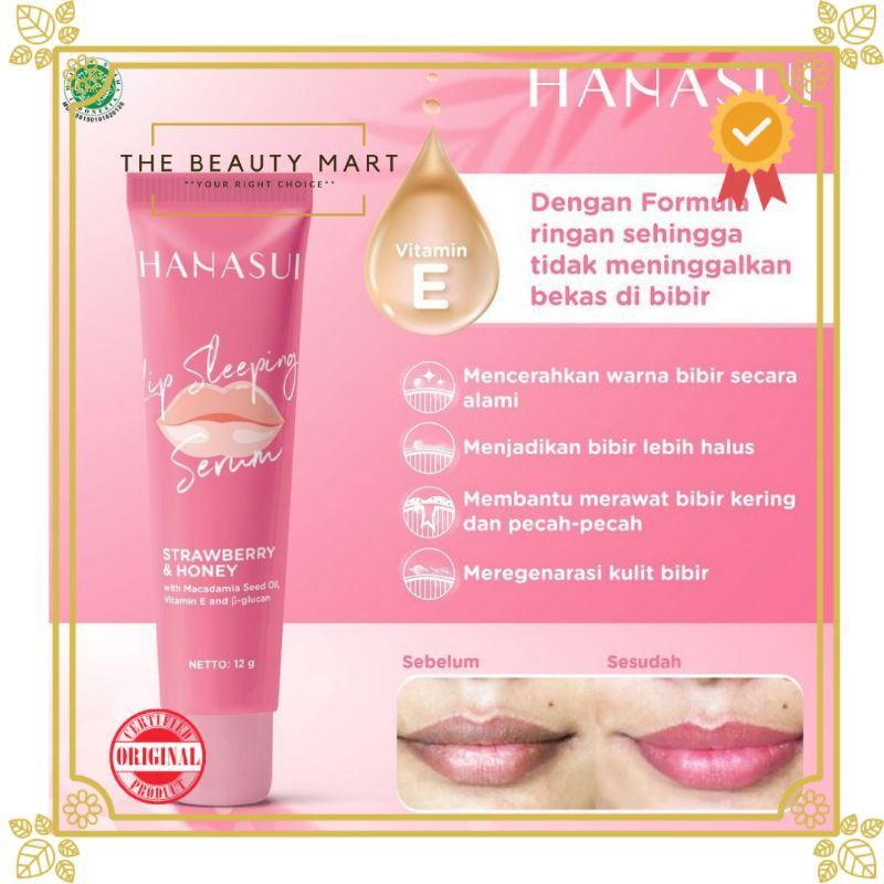 (hàng Mới Về) Serum Dưỡng Môi Khi Ngủ Hanasui | BigBuy360 - bigbuy360.vn