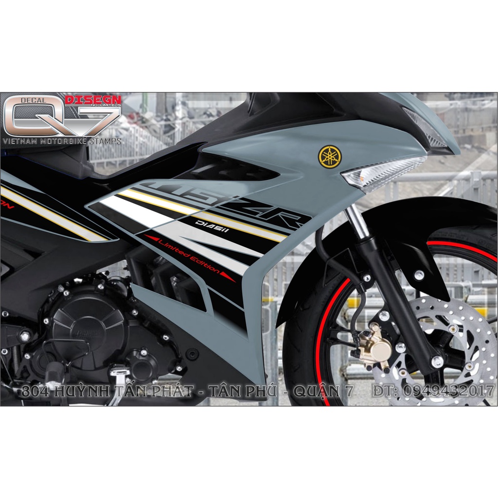 TEM RỜI EXCITER 150 XANH XI MĂNG