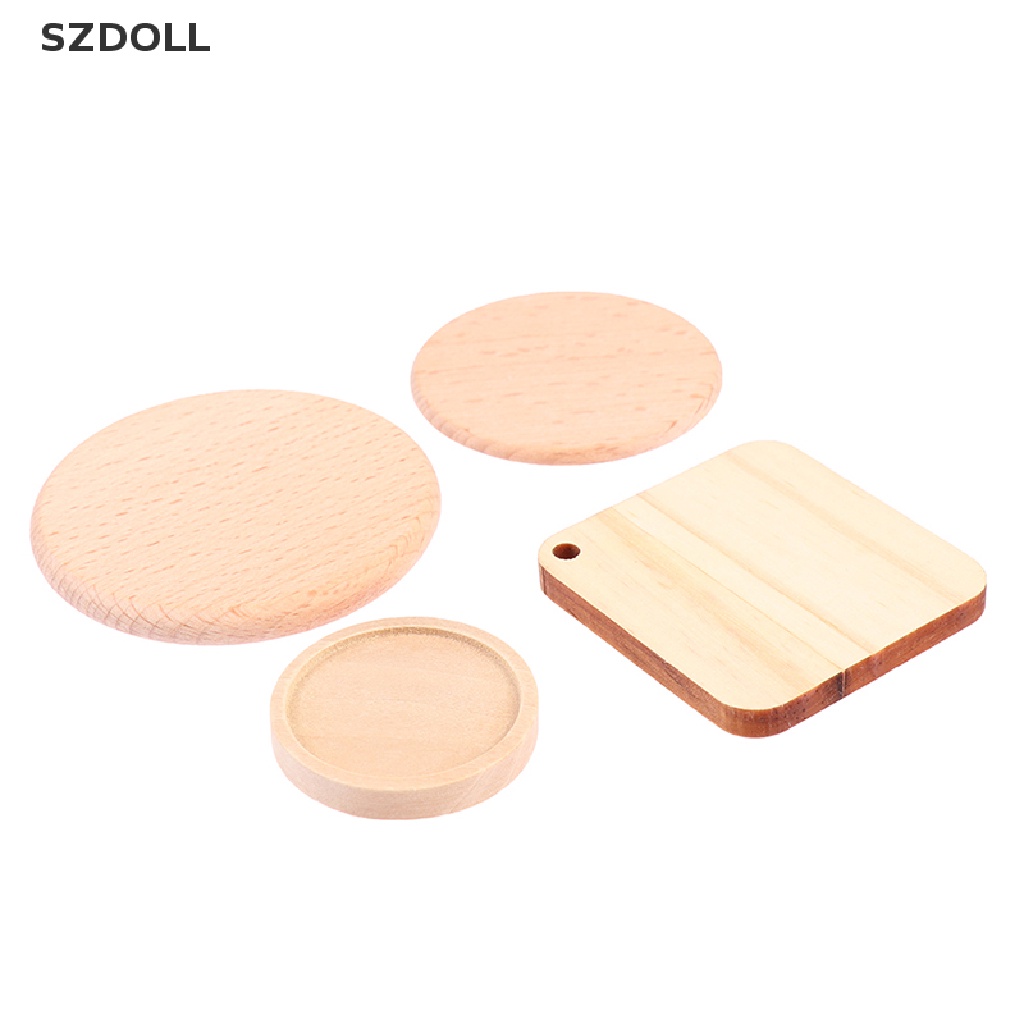 Khay gỗ mini thiết kế đơn giản cho nhà búp bê