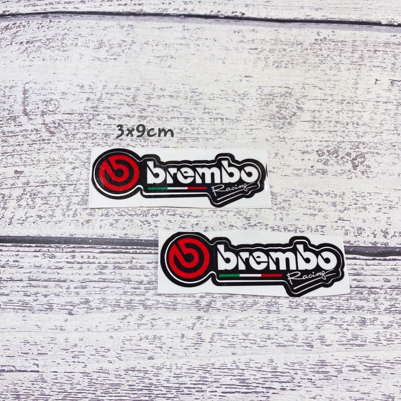 1 Tem chữ Brem bo kích thước 3x9cm, tem có sẵn keo dán