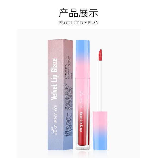 (hàng Mới Về) Son Môi Lameila Dạng Lỏng Dưỡng Ẩm Chống Thấm Nước | BigBuy360 - bigbuy360.vn