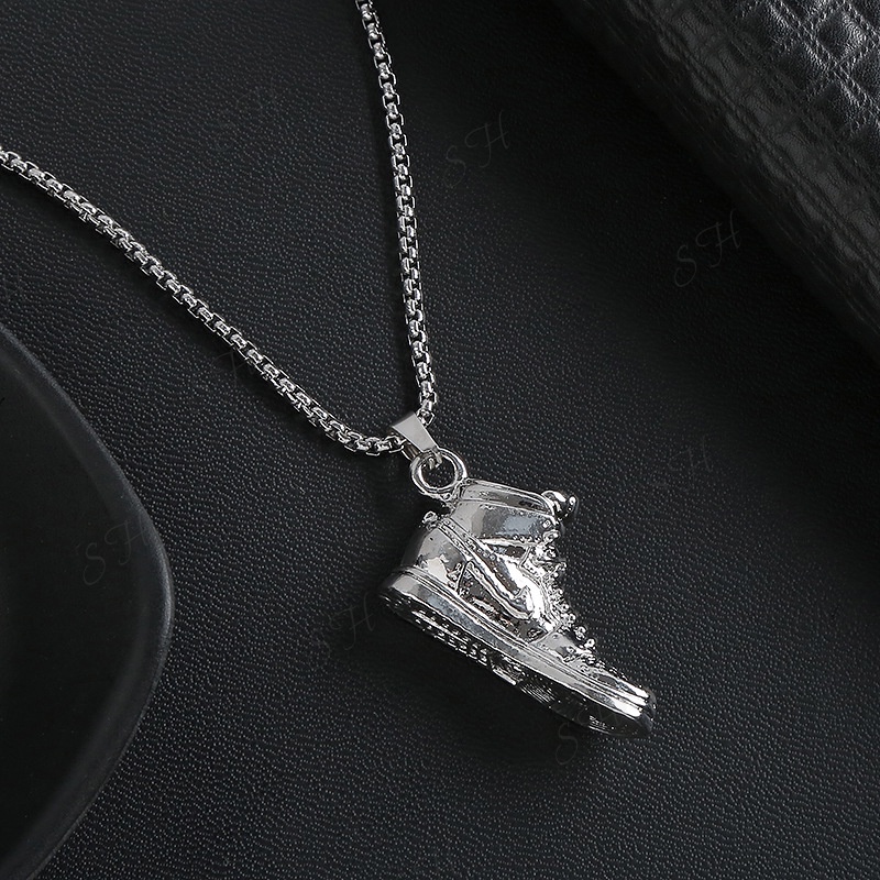 Dây chuyền bạc nam nữ hình GIÀY- Vòng cổ phụ kiện thời trang unisex đeo đôi