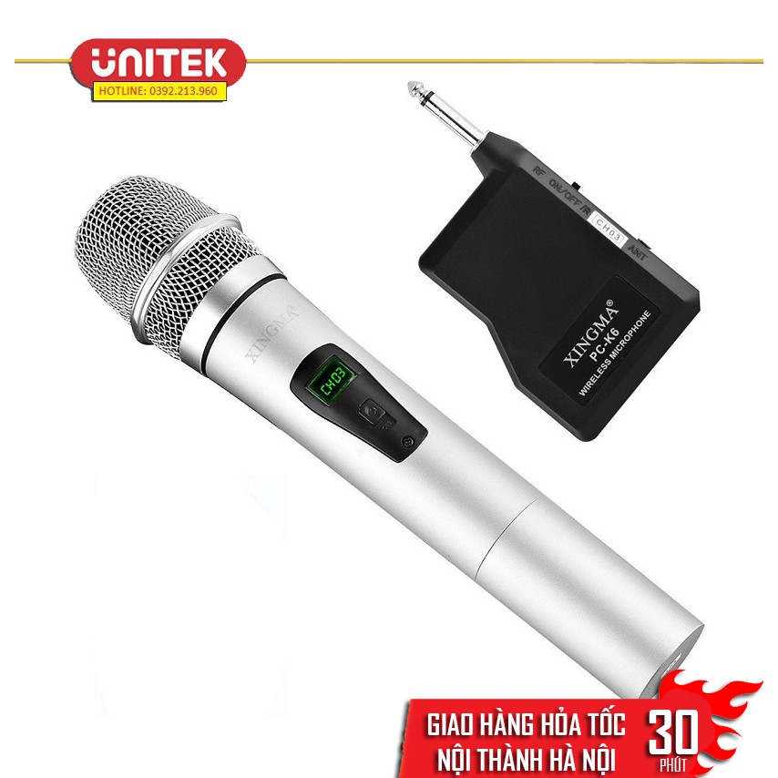 [Mã ELHACE giảm 4% đơn 300K] Micro karaoke không dây chính hãng Xingma PC K6