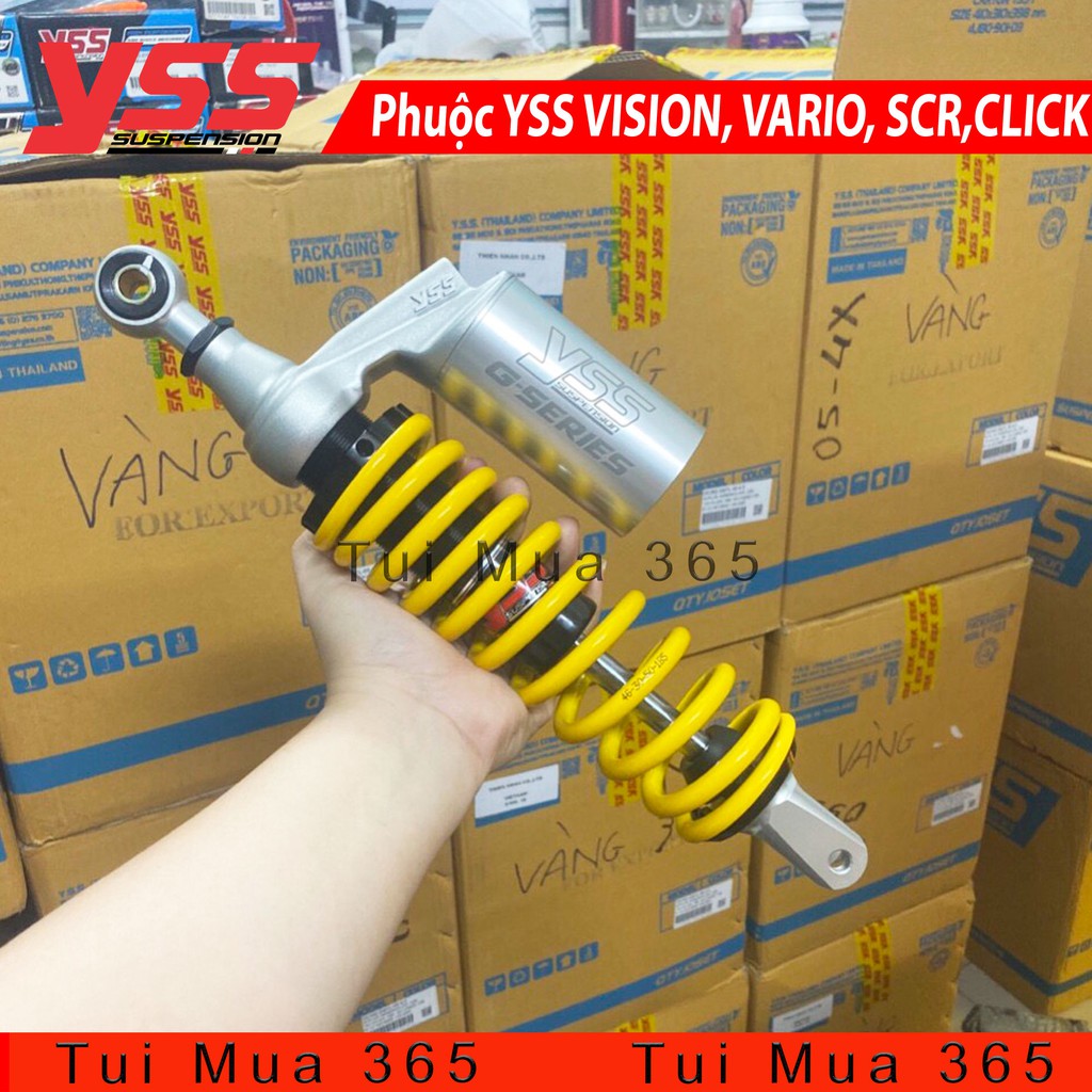 Phuộc YSS Bình Dầu Vario, Vision, Click, SCR G-Sport Vàng