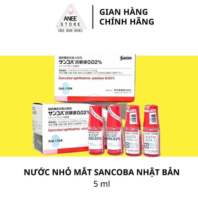 Nước nhỏ mắt Sancoba 5ml (Nhật Bản)