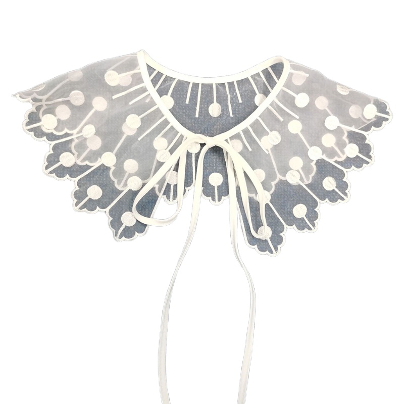 Cổ Áo Sơ Mi Giả Thêu Họa Tiết Thời Trang Mùa Hè Cho Nữ