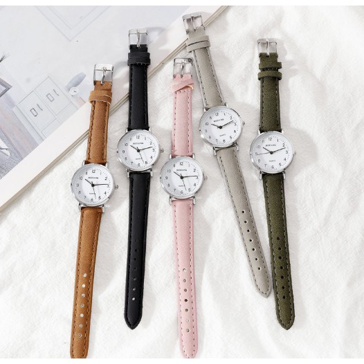 ĐỒNG HỒ NỮ DÂY DA MSTIANQ D298 MẶT SỐ THỜI TRANG