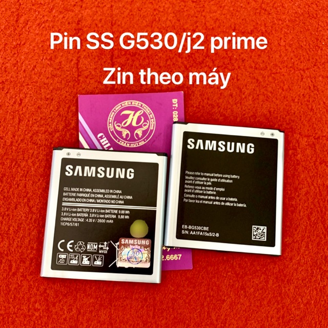Pin samsung G530/G531/G532/J2 prime/j300/j500... zin theo máy-mới 100%