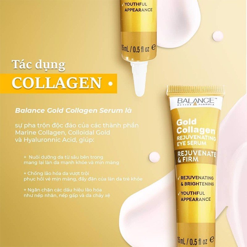 Kem Dưỡng Da Vùng Mắt Ngừa Lão Hóa Balance Gold Collagen Rejuvenating Eye Serum (15ml)