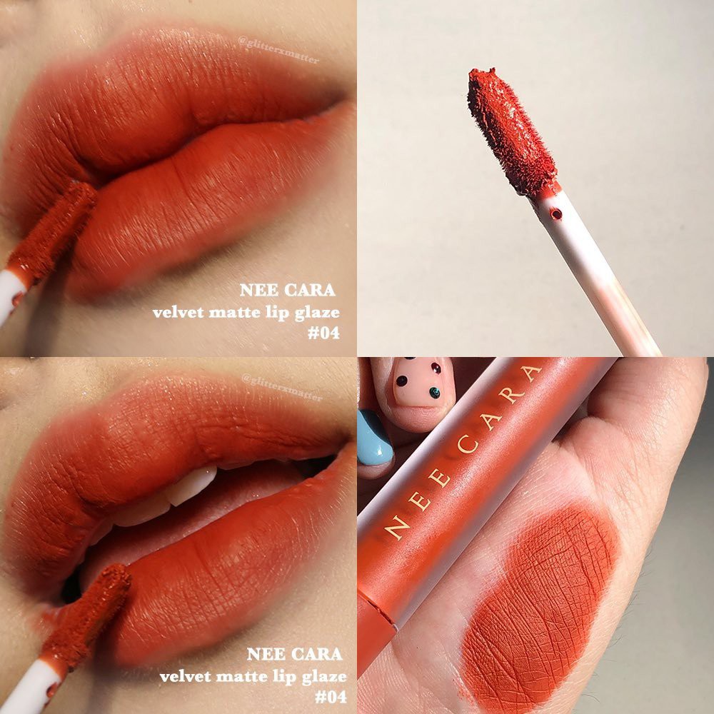 [Thái Lan - Không Trôi] Son Kem Nhung Lì Nee Cara Velvet Matte Lip Glaze NA1961