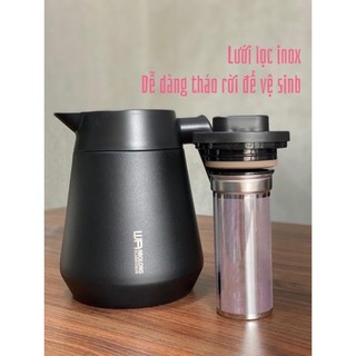 Phích giữ nhiệt 1,2L có lõi lọc trà inox 304 giữ ấm tiện lợi mẫu mới 2021
