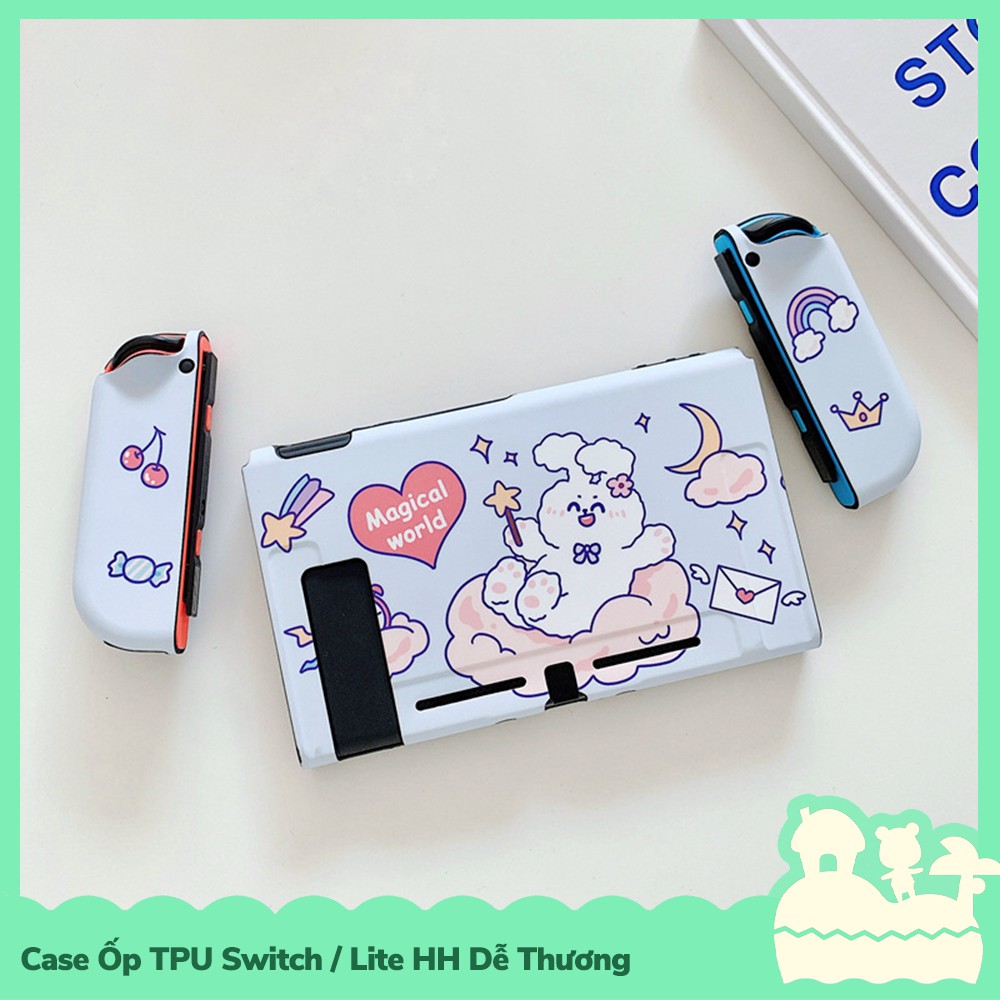 [Sẵn VN - NowShip] Phụ Kiện Case Ốp Lưng Nintendo Switch / Switch Lite TPU Dẻo Game Nhân Vật Hoạt Hình Dễ Thương 2