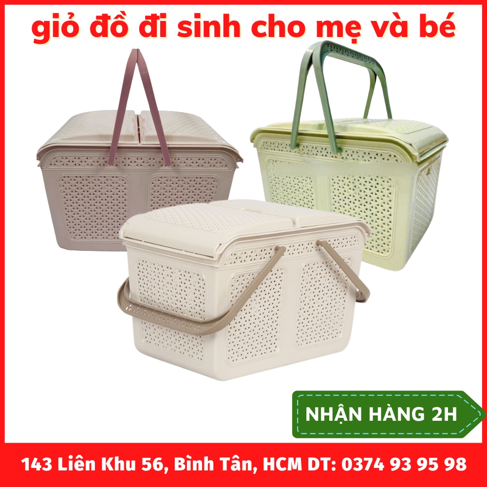 Giỏ Đựng Đồ Đi Sinh Cho Mẹ Và Bé