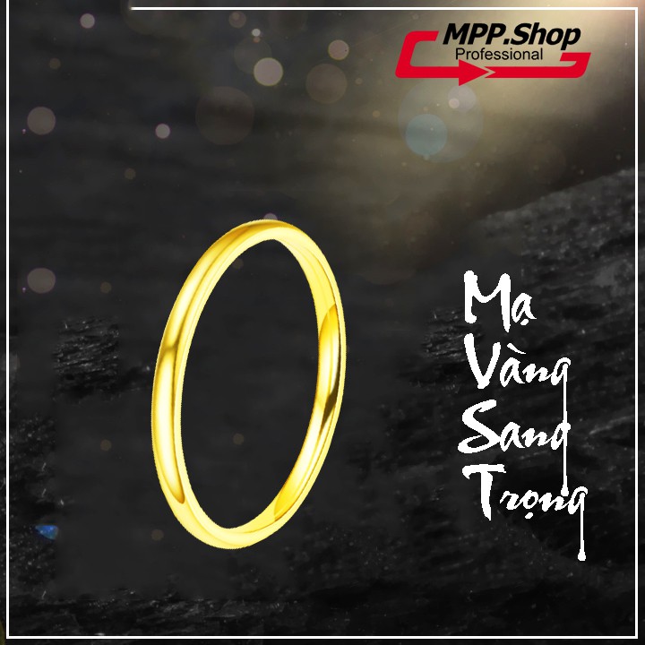 Sỉ nhẫn titan bảng mo tròn 1mm siêu đẹp, bền màu