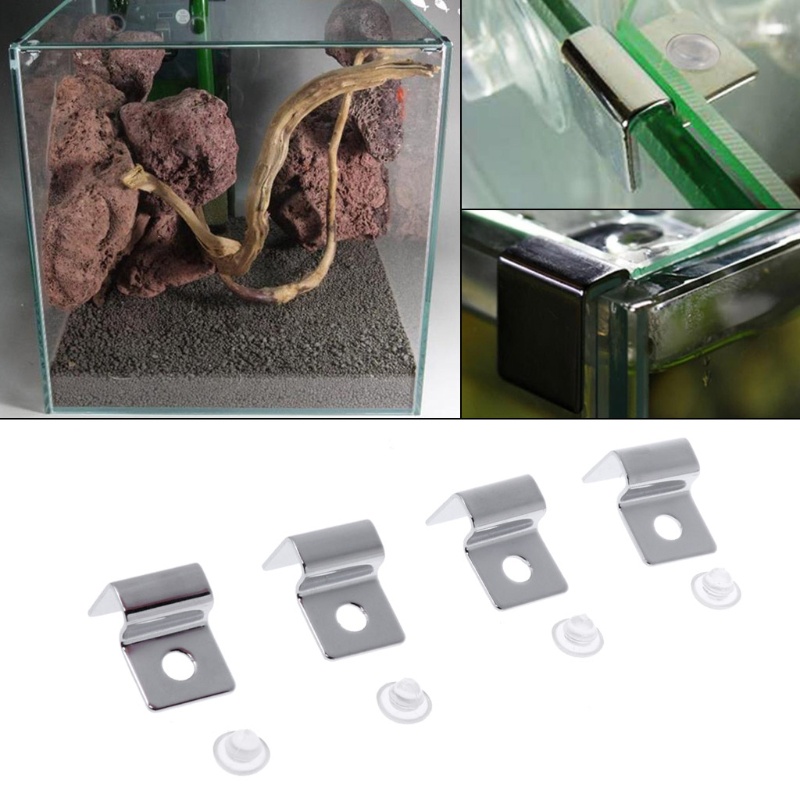 Set 4 giá đỡ nắp thùng lọc bằng thép không gỉ cho bể cá