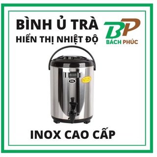 Bình ủ trà sữa 3 lớp giữ nhiệt Inox có hiển thị nhiệt độ 8L, 10LKho pha chế Đà Nẵng
