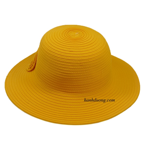 Nón bo nữ rộng vành 8cm có gắn hoa
