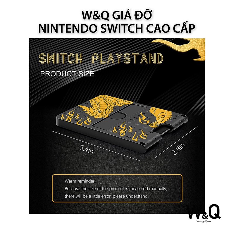 Sẵn VN - W&amp;Q Giá Đỡ Đế Dựng máy chơi game Nintendo Switch/ Nintendo Oled / Lite N-switch có 4 nấc dùng cho iPhone iPad