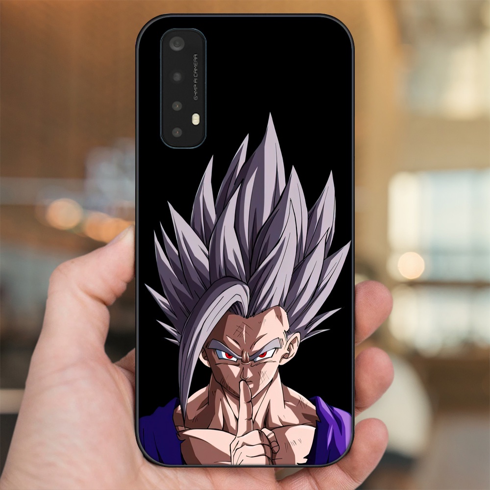 Ốp lưng Realme 7 viền đen in hình Gohan Dragon Ball