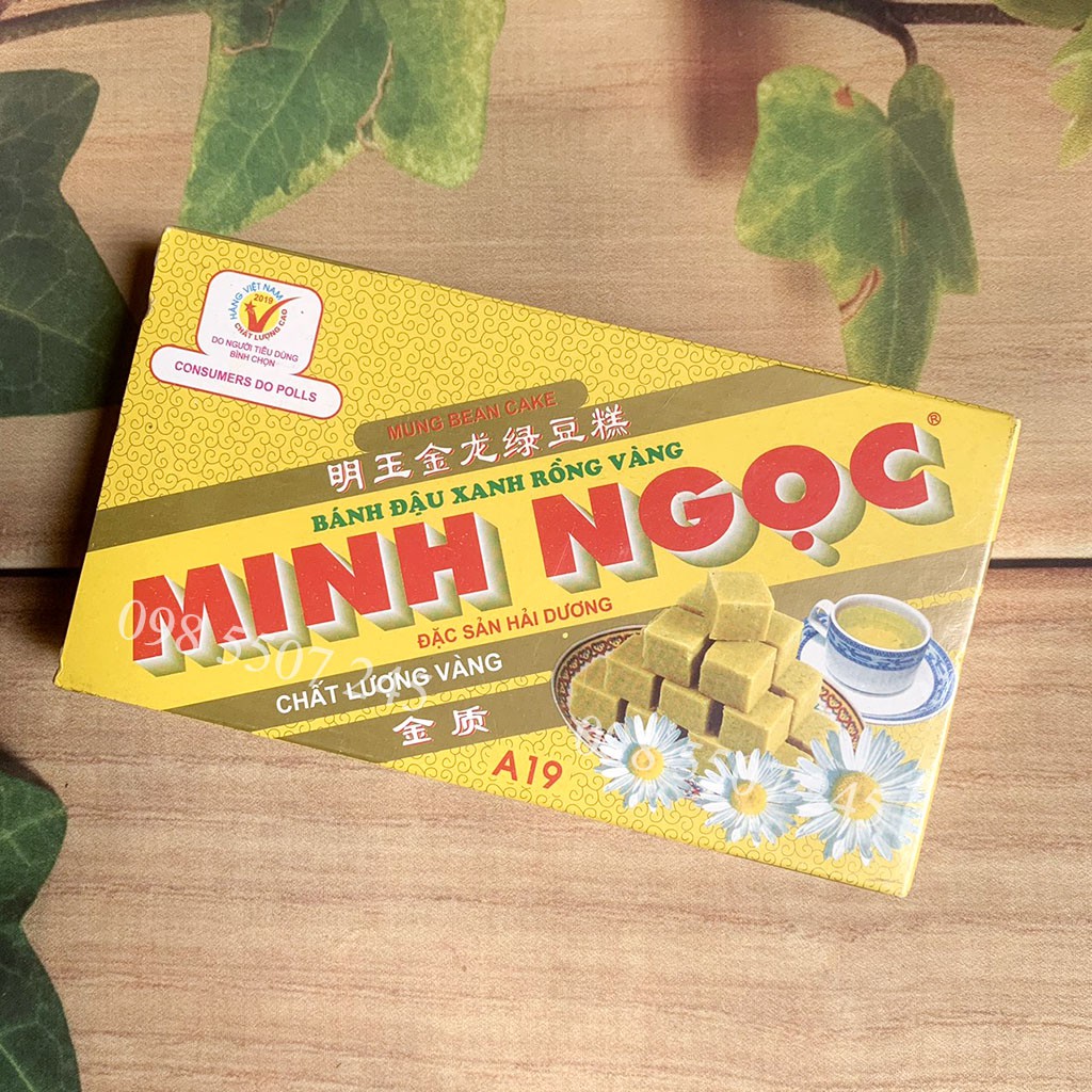 Bánh đậu xanh rồng vàng Minh Ngọc A19 200g - Đặc sản Hải Dương