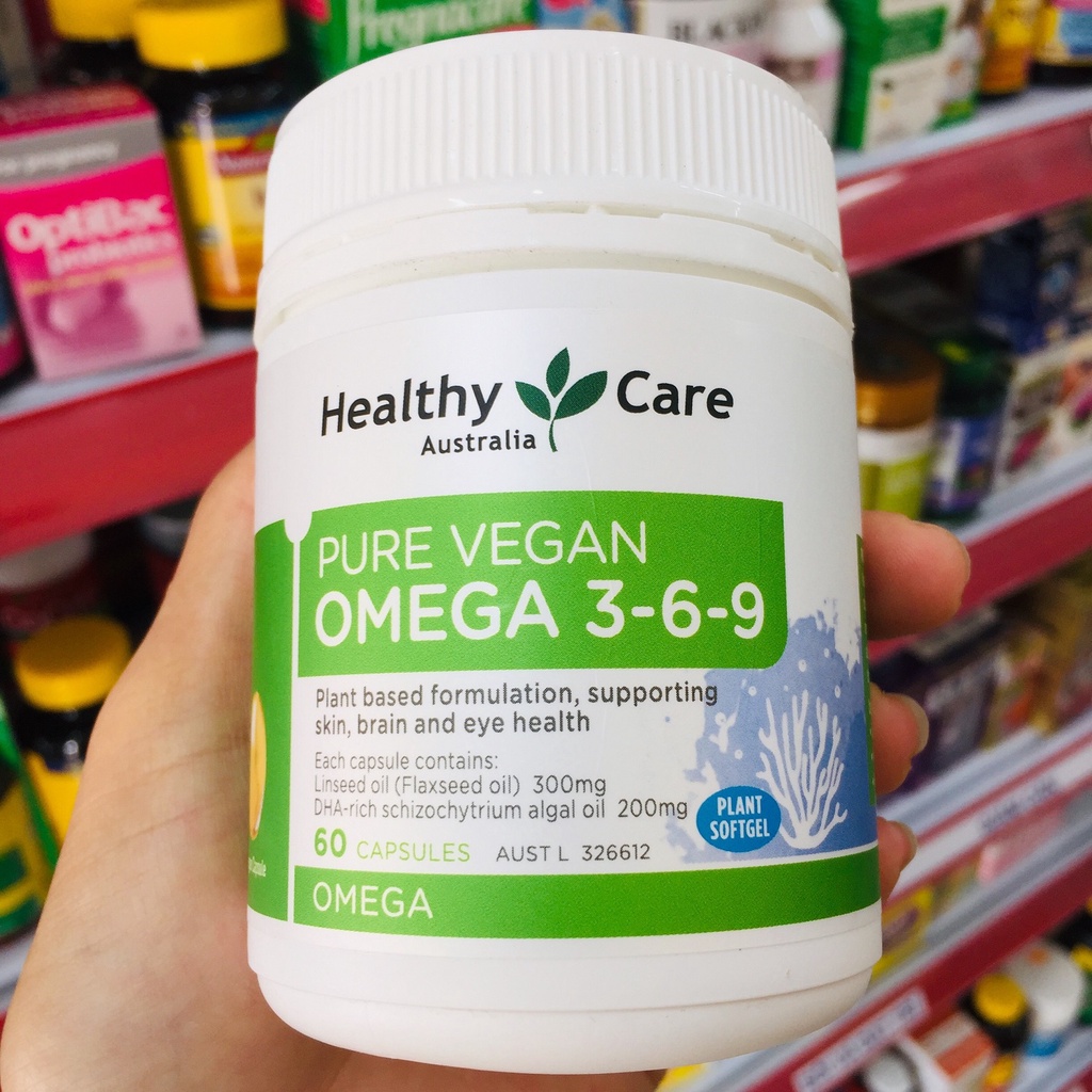 Healthy_care_Pure_Vegan_Omega_3-6-9 từ Thực vật dùng cho người ăn chay