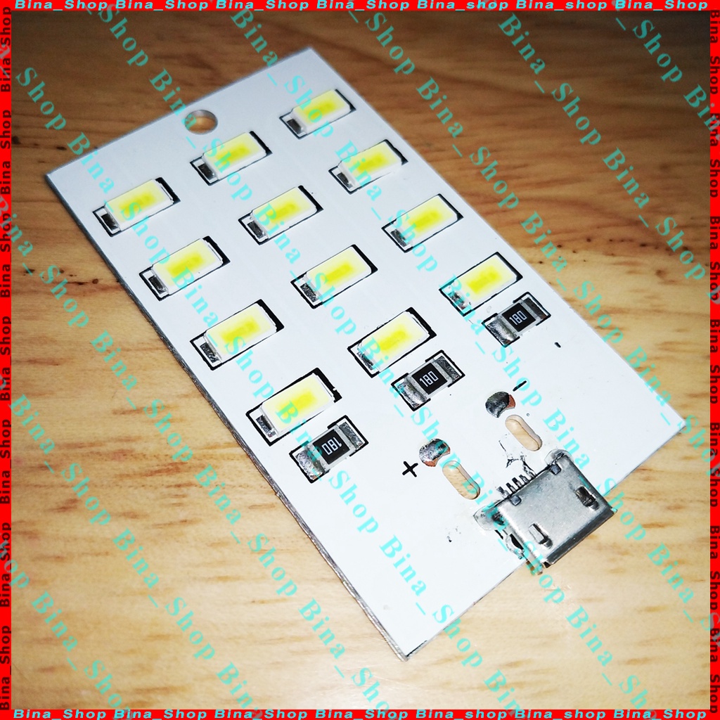 Đèn Led 5V 12 bóng sáng ấm 6000K-6500K