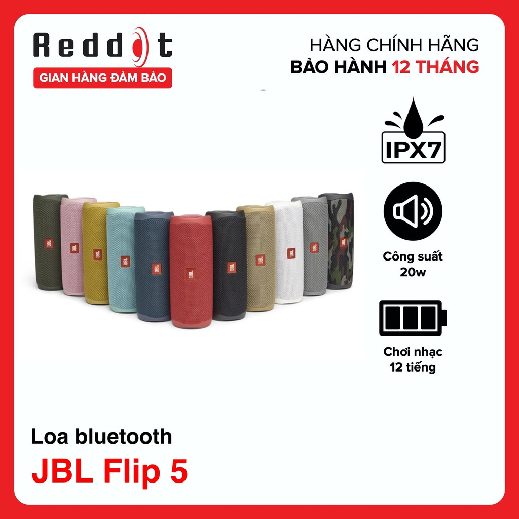 Loa bluetooth JBL Flip 5 - Hàng Chính Hãng