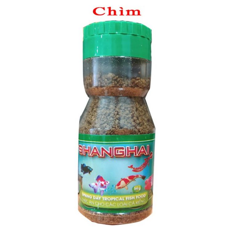 [Mã PET50K giảm Giảm 10% - Tối đa 50K đơn từ 250K] 1 chai cám SHANGHAI/ARICARE 50gr cho cá cảnh