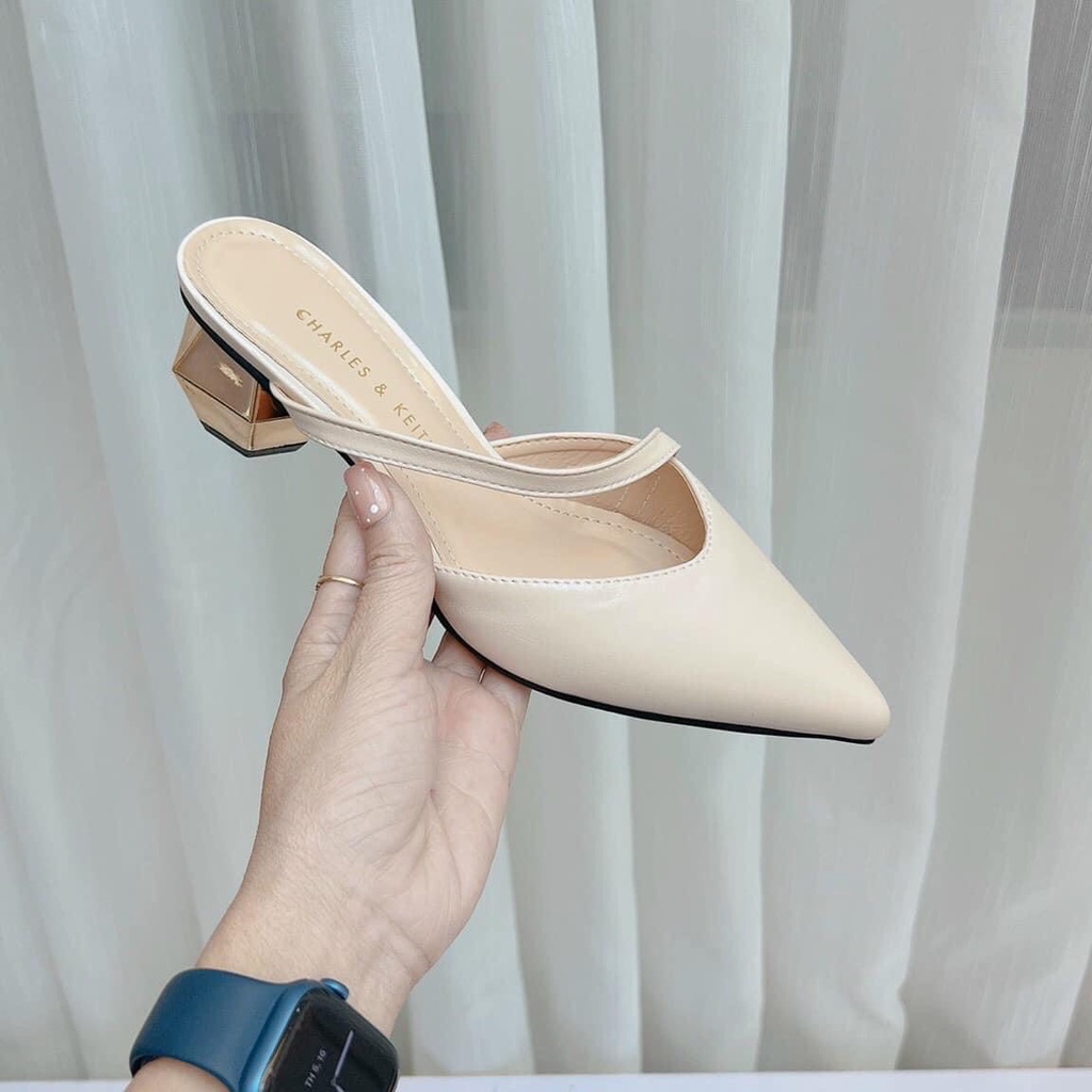 Guốc Nữ 5 Phân Thiết Kế Quai Chéo Chuẩn Phom Size 35 - 39