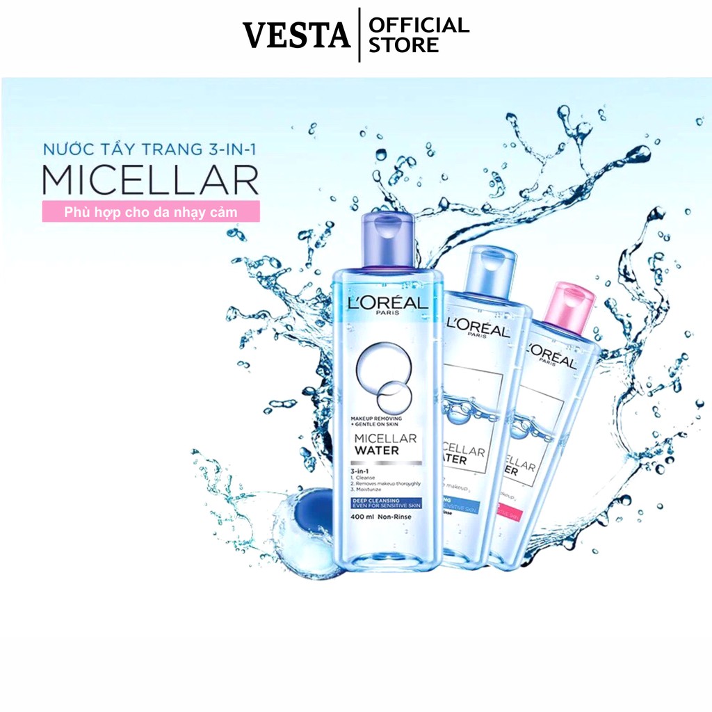 Nước Tẩy Trang Loreal - Tẩy Trang L'oreal Micellar Water 400ml Skincare Dưỡng Da | BigBuy360 - bigbuy360.vn
