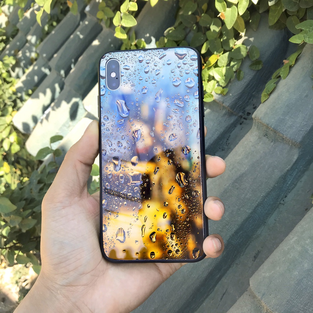 Ốp lưng iphone kính đọng nước cho iphone 13 pro max mini 12 pro max mini 6 s plus 7 8 plus Xr X s max 11 pro max Se2020