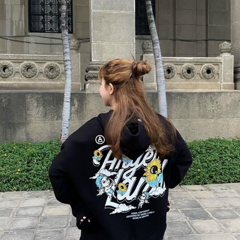 Áo khoác unisex form rộng Nỉ Hoa Hướng Dương nam nữ thời trang kmg bao duyên