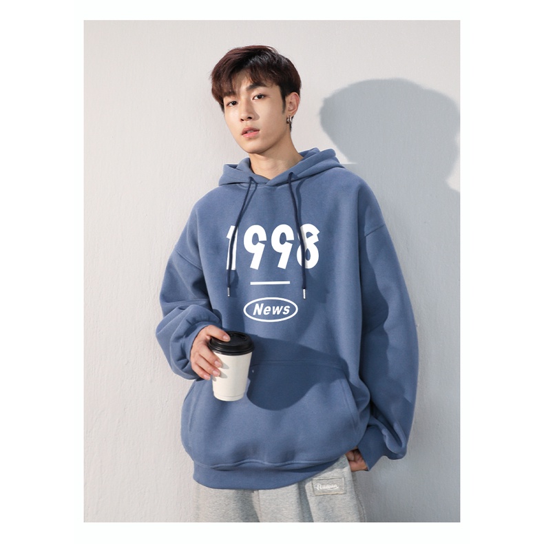 Áo Hoodie Mũ Trùm Đầu 2 Lớp 1998 Siêu Hot, Phong Cách Trẻ Trung Năng Động Hot Trend Âm Áp