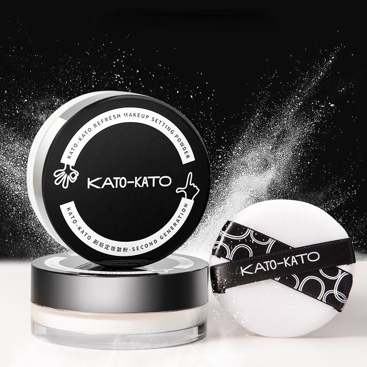 Phấn Phủ KATO Dạng Bột Cố Định Lớp Trang Điểm Kiềm Dầu Lâu Trôi