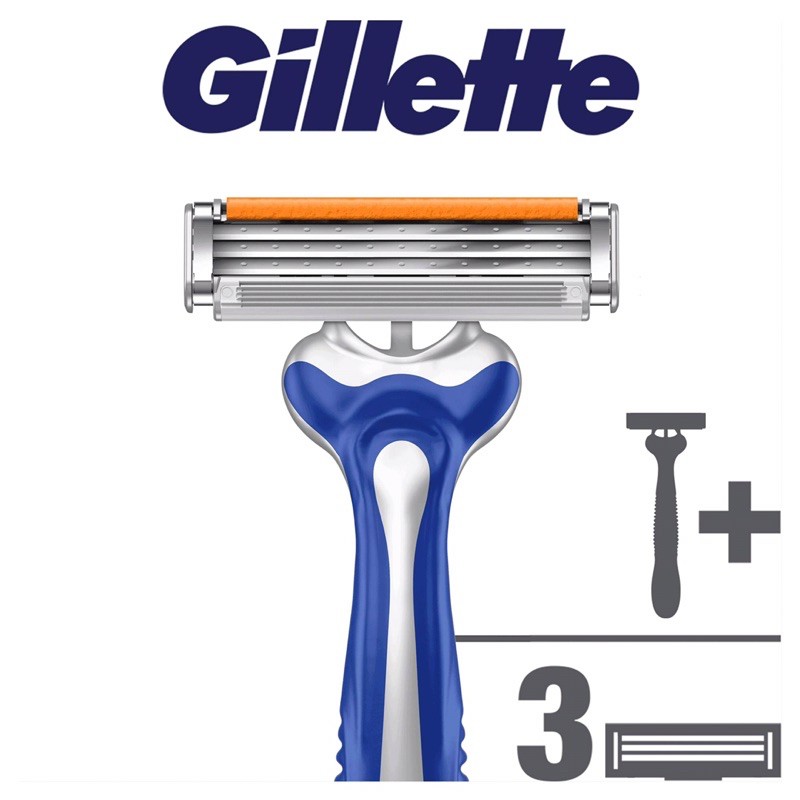 Gillette Sensor Excel ( cán dao + 3 lưỡi dao) 1 bộ