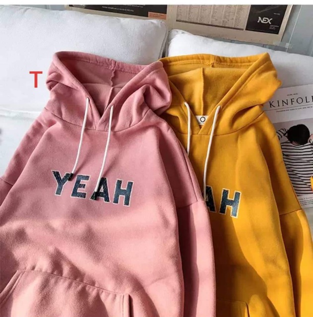 Áo hoodie YEAH chữ ngực DTR0919