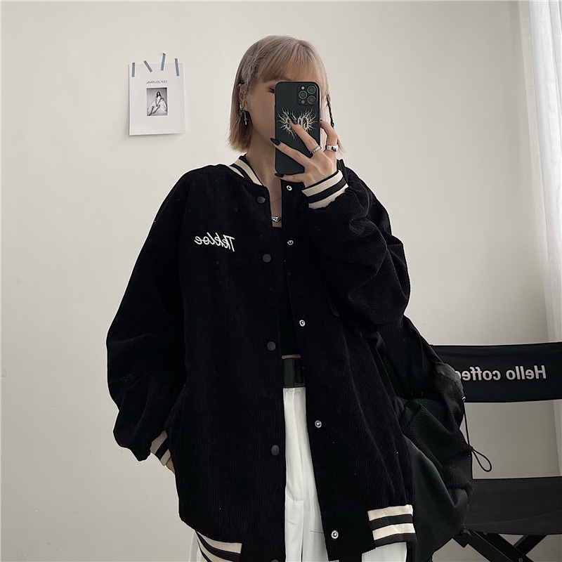 Áo khoác bomber TIKER Áo khoác nhung tăm Unisex Ulzzang cá tính hot trend - GEN_ZOO