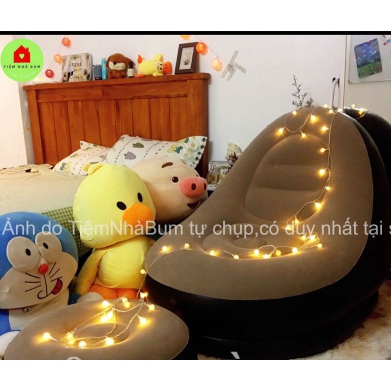 HỎA TỐC >> SALE Ghế hơi tựa lưng đa năng cao cấp kèm đệm chân