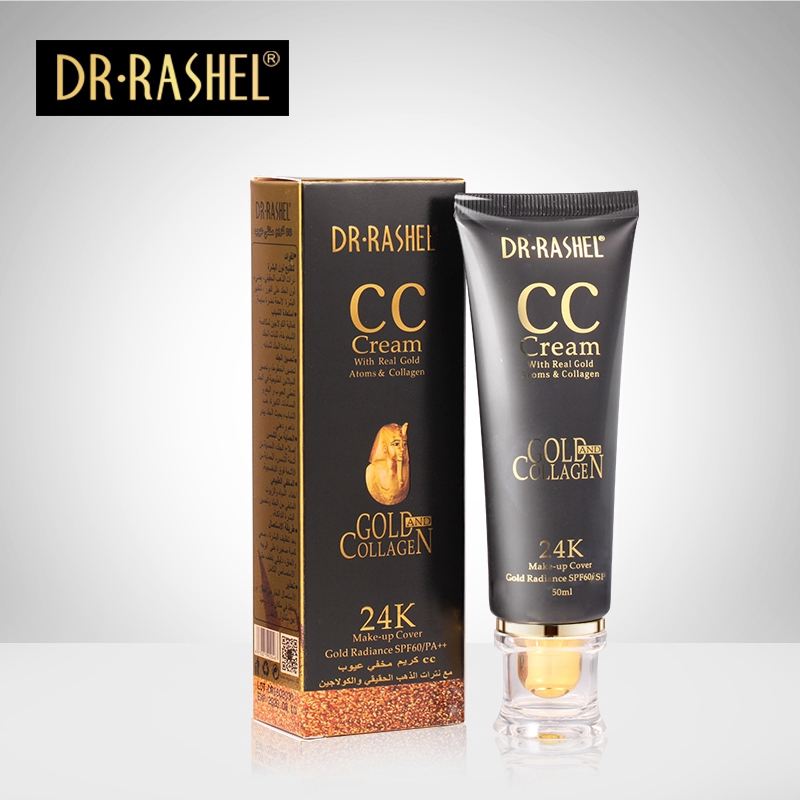 [Hàng mới về] Kem CC DR.RASHEL SPF 60 trang điểm sáng da chứa thành phần vàng 24K và bổ sung collagen dung tích 50ml | BigBuy360 - bigbuy360.vn