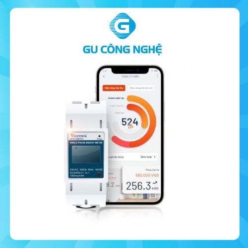 Công tơ điện tử thông minh Vconnex – Giám sát tiêu thụ điện từ xa