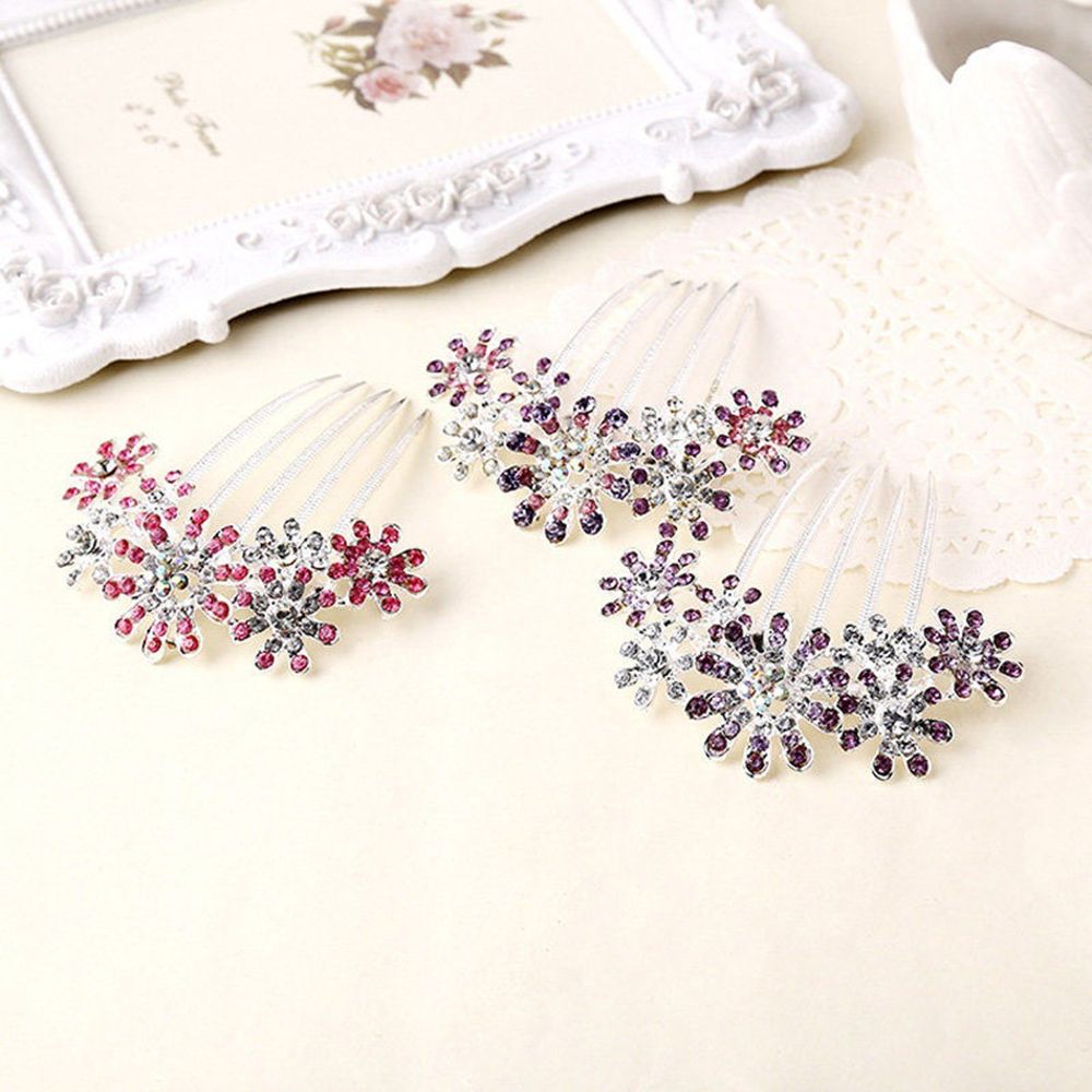 Trâm cài tóc hình hoa sang trọng thời trang cho cô dâu