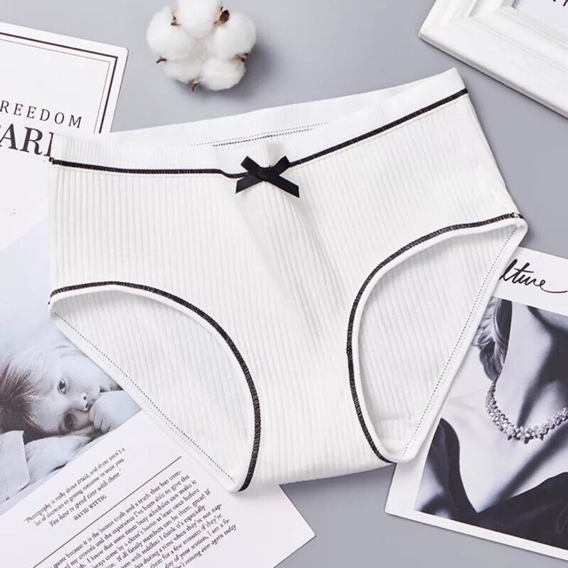 Set 10 Quần Lót Cotton Phối Nơ Siêu xinh 028