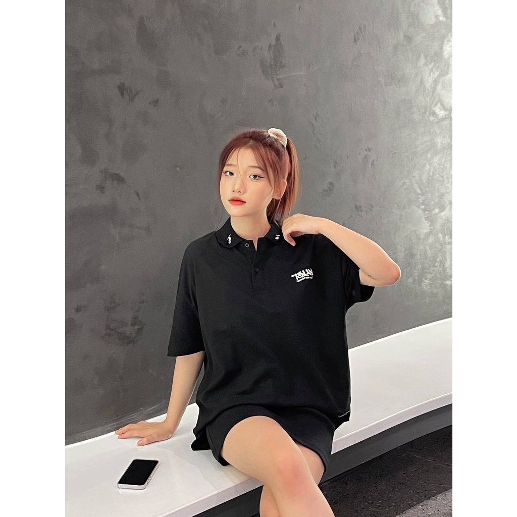Áo Polo TSUN Slogan - Thêu - [UNISEX] - 2 Màu