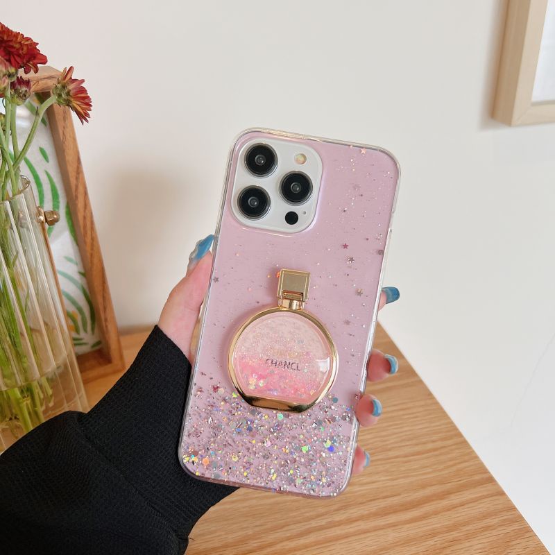 Ốp Điện Thoại Kim Tuyến Sao Lấp Lánh Có Vòng Đỡ Cho iPhone 14 13 12 11 pro max
