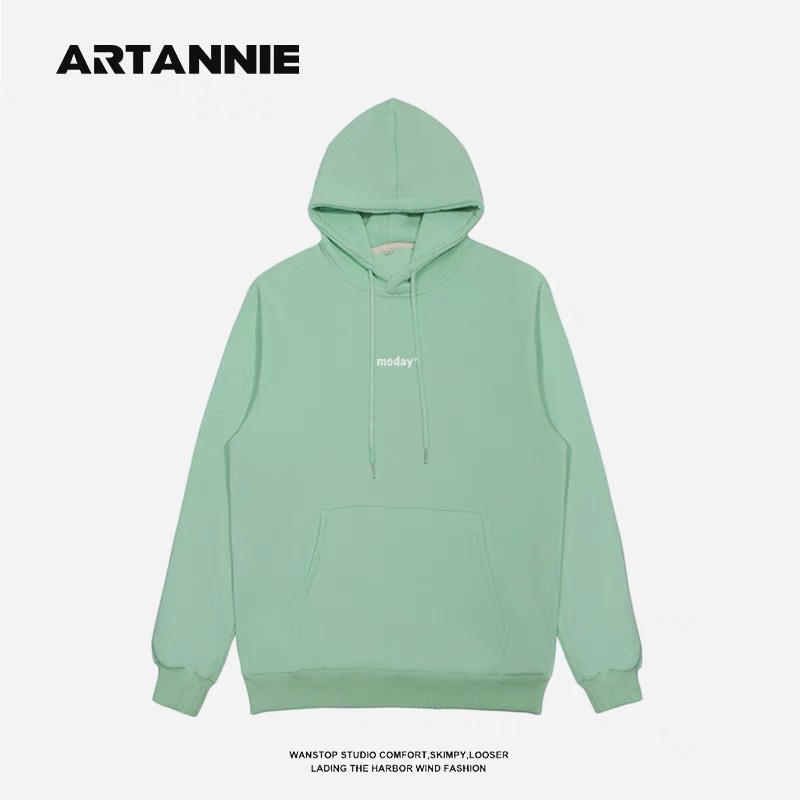 [ Sẵn Xám M, Tím 2XL, Kem XL ] Áo Hoodie MODAY nỉ hoạ tiết ở lưng unisex form oversize | BigBuy360 - bigbuy360.vn