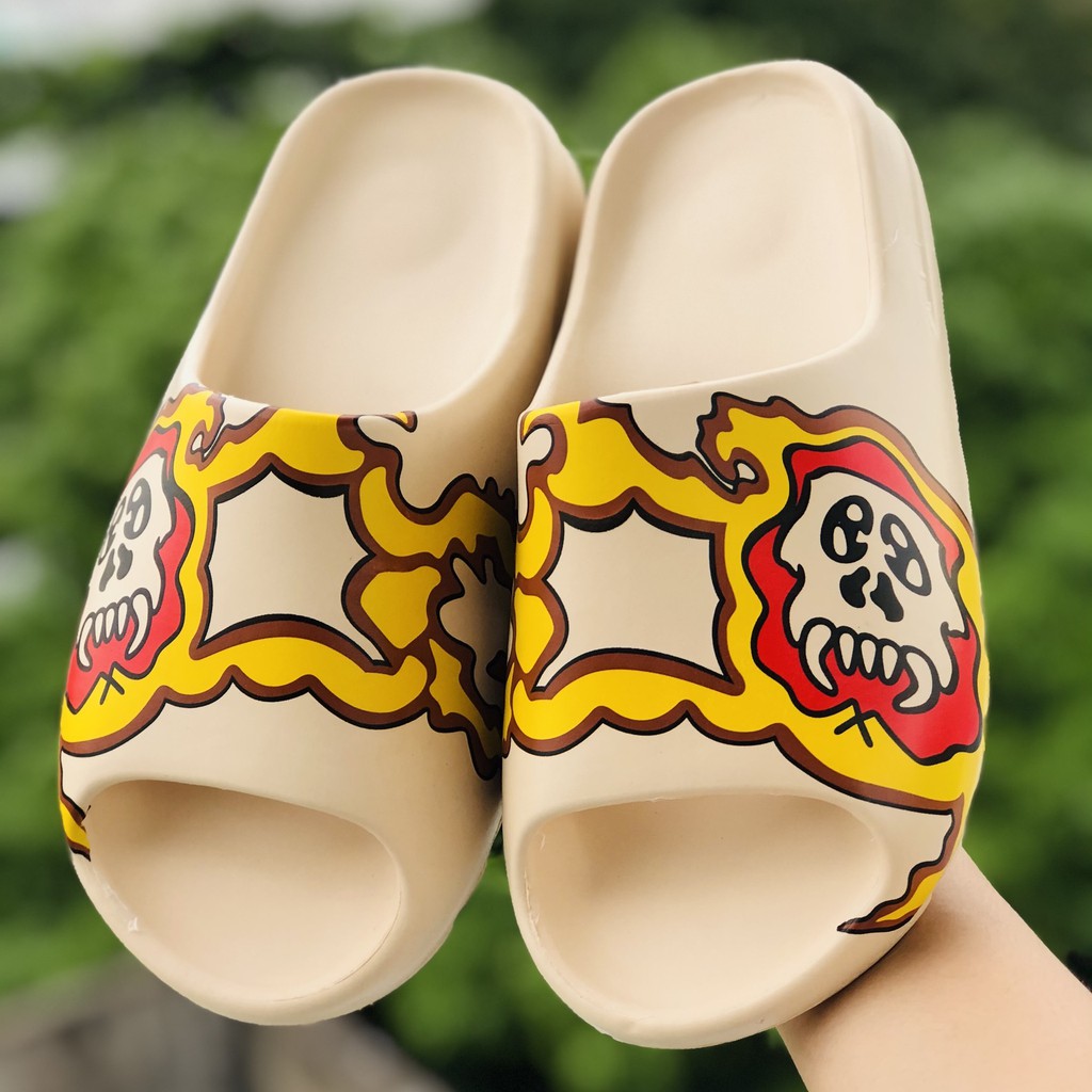 [Freeship + hộp + sẵn kho] Dép quai ngang nam nữ bánh mì Slide đầu lửa, chất xin
