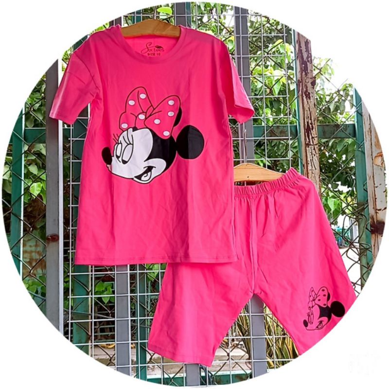 Bộ tay ngắn quần ngố thun cotton 100% chính phẩm hàng shop size cồ